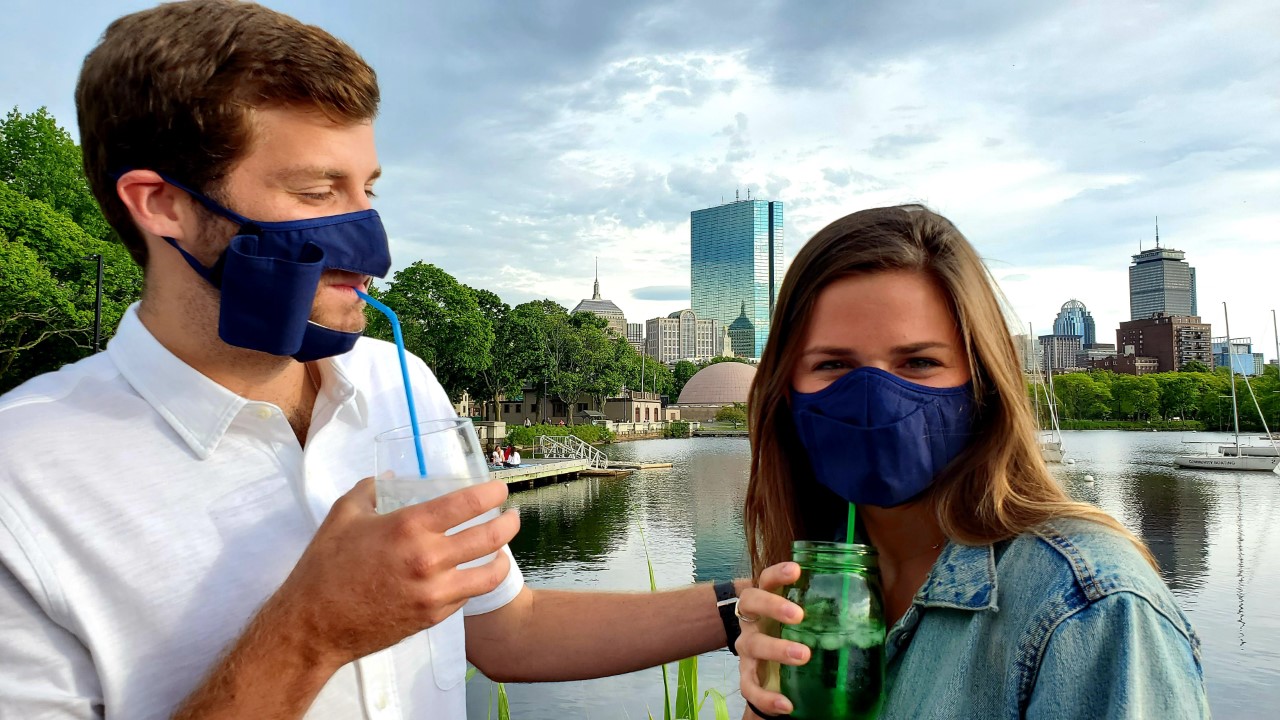 Locally Made Face Mask Allows For Eating And Drinking Northshore Magazine