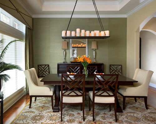 grasscloth dining room houzz